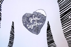 Glow Together mural by Diana Garcia